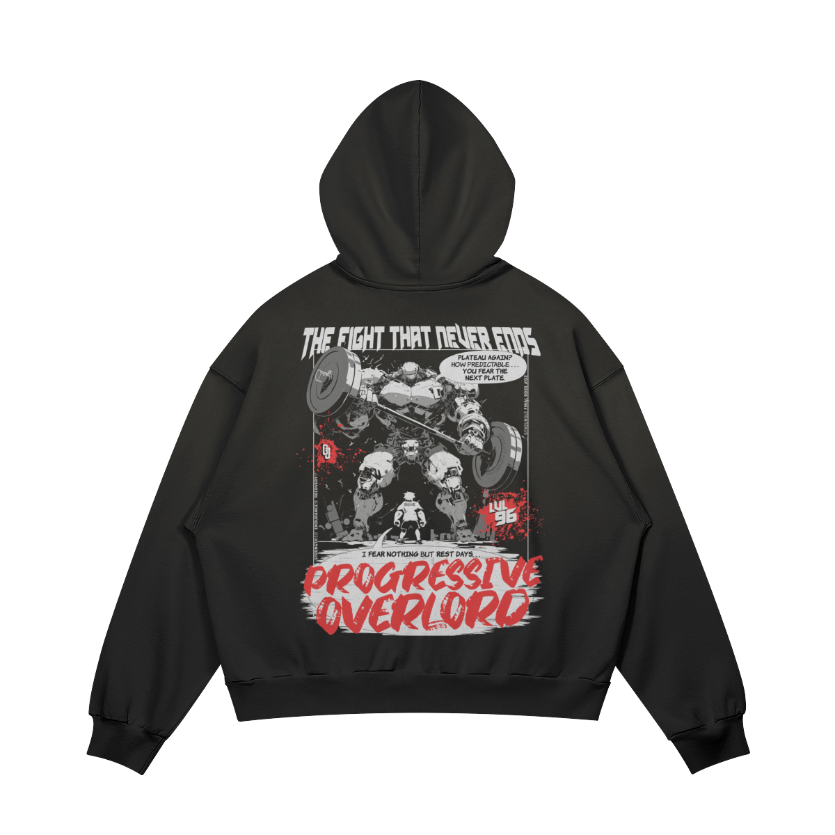 Progressive Overlord - Boxy Sun Faded Hoodie – GymJungle