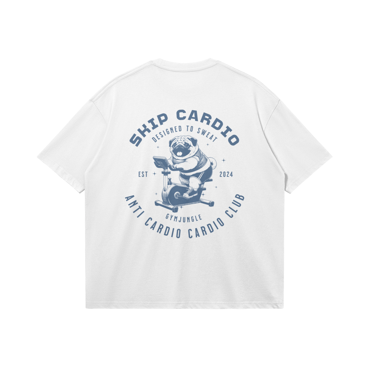 Anti Cardio Cardio Club / Pug Bike - Boxy T-Shirt